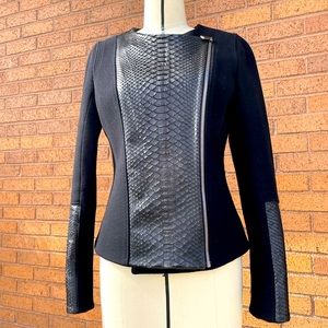 Cashmere/wool & Python Jacket.